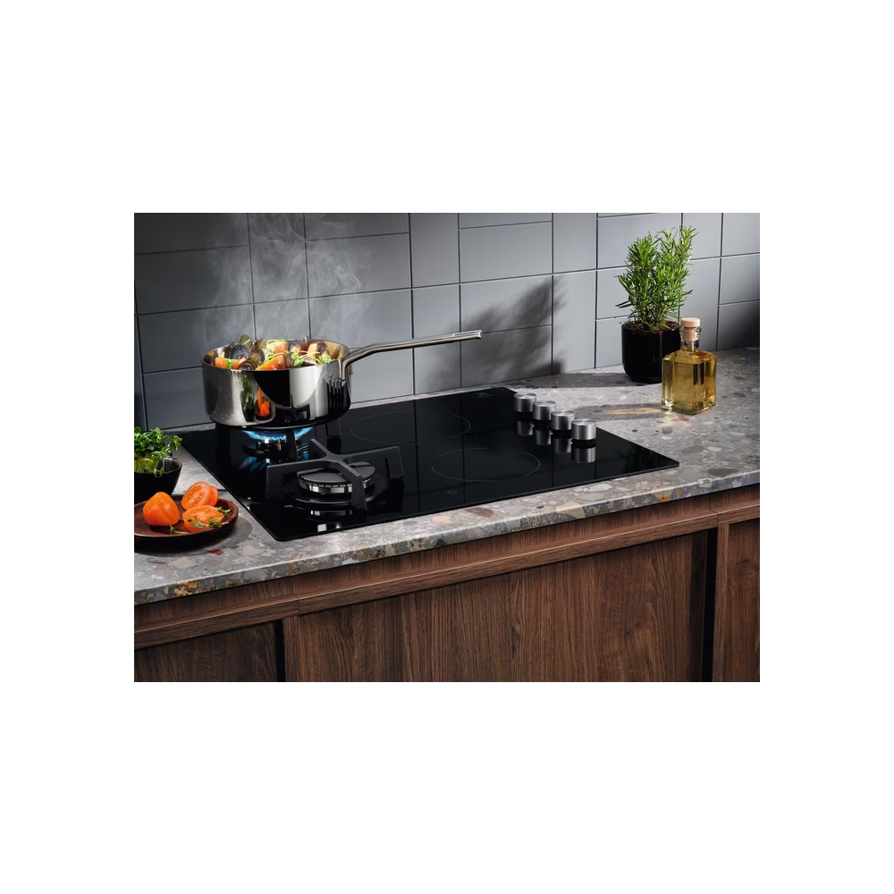 Built-in combined Cooktop Electrolux EGE6172NOK, Black