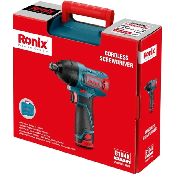 სახრახნისი Ronix 8104K, 2700Rpm, Blue