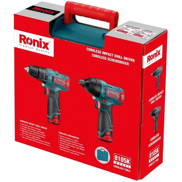 სახრახნისი Ronix 8105K, 1300Rpm, Blue