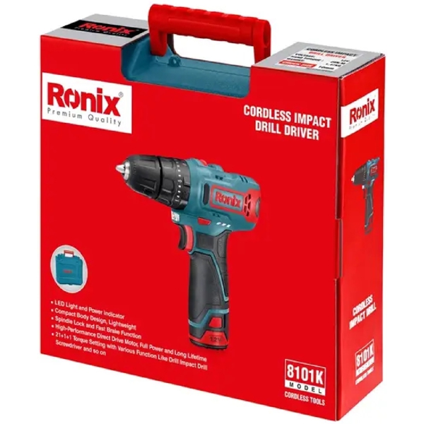 სახრახნისი Ronix 8101K, 1300Rpm, Blue