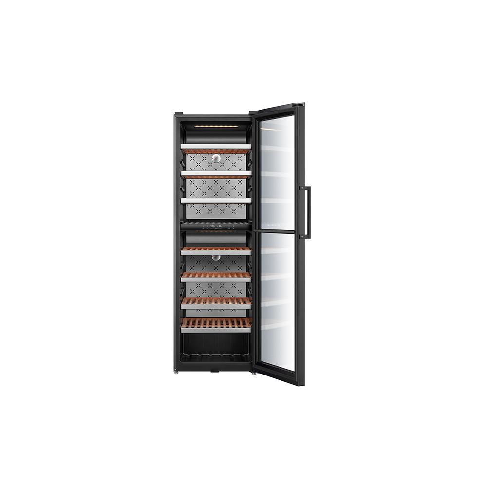 ღვინის მაცივარი Midea MDRW562FGG22, 430L, G, Wine Refrigerator, Black