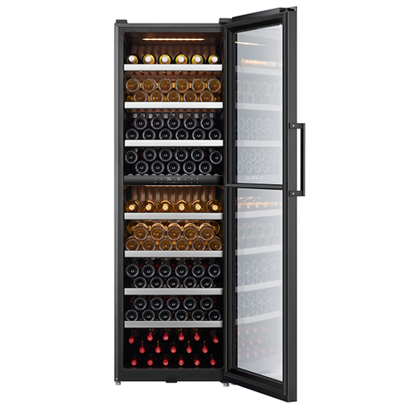 Midea MDRW562FGG22, 430L, G, Wine Refrigerator, Black