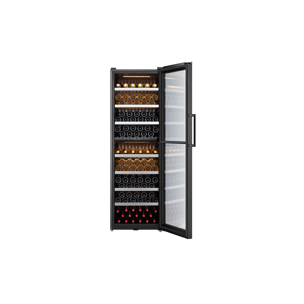 ღვინის მაცივარი Midea MDRW562FGG22, 430L, G, Wine Refrigerator, Black