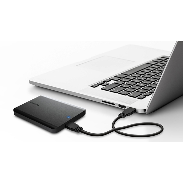 Toshiba HDTB510EK3AA Canvio Basics, 1TB, External HDD, 2.5", USB 3.2, Black