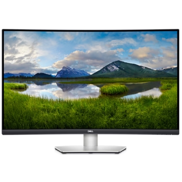 Dell 210-BFVU 32 S3221QSA, 32", Curved Monitor, 4K UHD, VA, HDMI, USB, DP, Silver