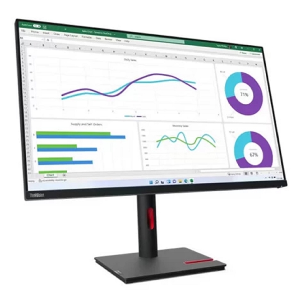 მონიტორი Lenovo 63D3GAT1EU/GE ThinkVision T32h-30, 31.5", Monitor, QHD, IPS, HDMI, DP, USB-C, USB-A, RJ45, Black
