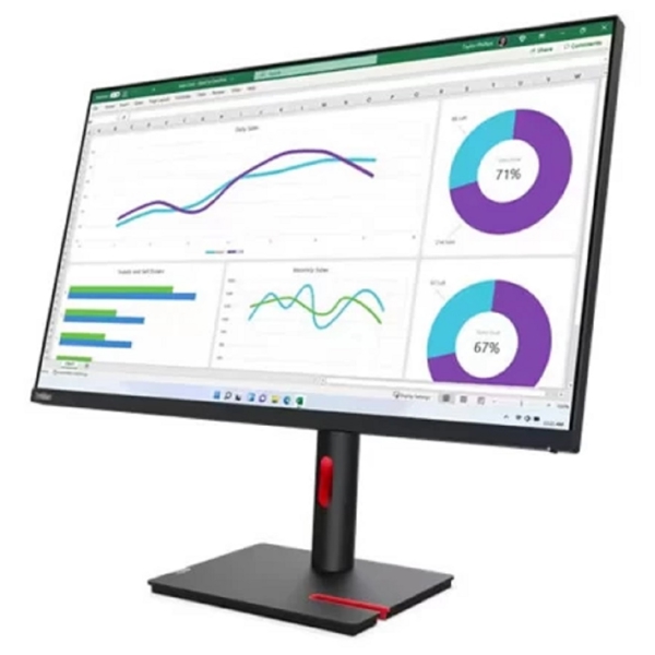 მონიტორი Lenovo 63D3GAT1EU/GE ThinkVision T32h-30, 31.5", Monitor, QHD, IPS, HDMI, DP, USB-C, USB-A, RJ45, Black