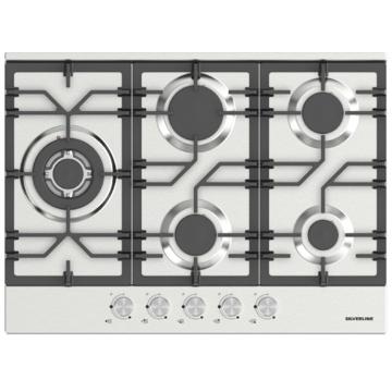 ჩასაშენებელი ქურის ზედაპირი Silverline AS5465X01, Built-in, Silver