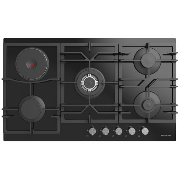 ჩასაშენებელი ქურის ზედაპირი Silverline CS5468B01, Built-in, Black