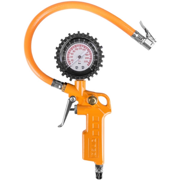 Dingqi 76001, Tire Pressure Gauge, Orange