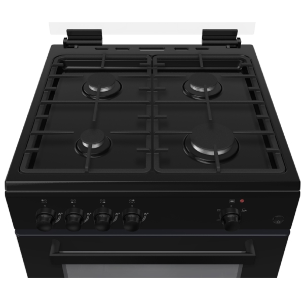 გაზქურა Alneo AG6060, 4 Gas, Oven, Black