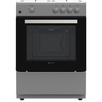 გაზქურა Alneo AG6060 4 Gas, Oven Gas, Grey