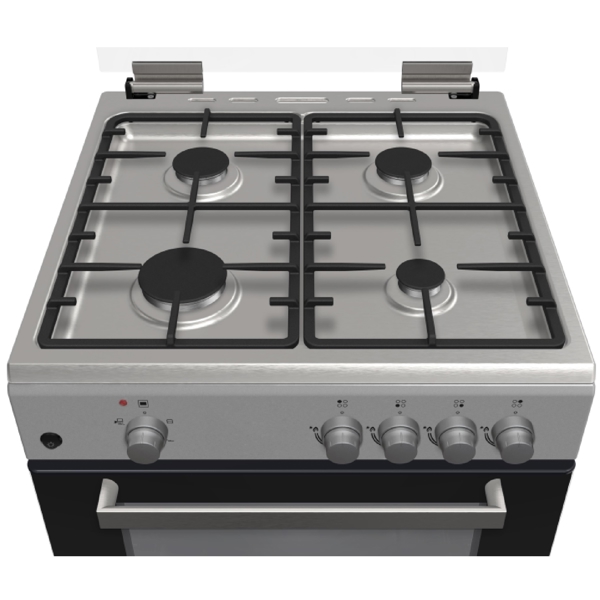 გაზქურა Alneo AG6060 4 Gas, Oven Gas, Grey