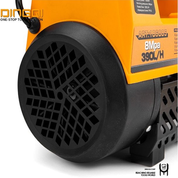 მაღალი წნევის სარეცხი აპარატი Dingqi 106005, 1500W, Pressure Washer, Black/Orange