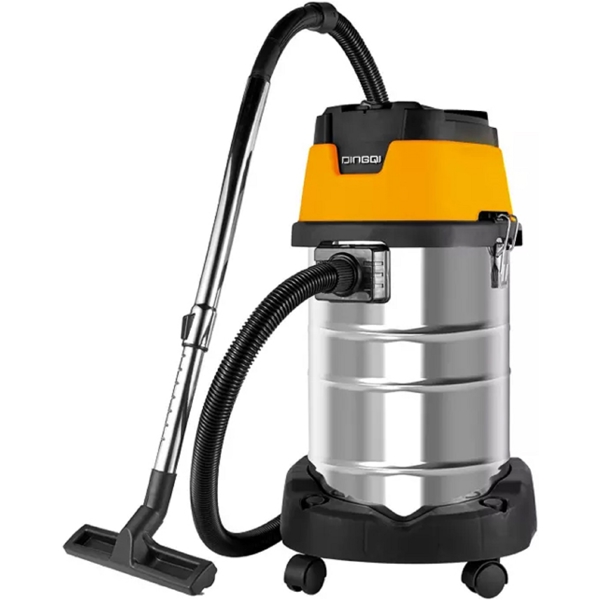 სამშენებლო მტვერსასრუტი Dingqi 1011030, 1600W, 30L, Construction Vacuum Cleaner, Silver/Orange