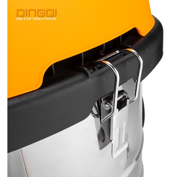 სამშენებლო მტვერსასრუტი Dingqi 1011030, 1600W, 30L, Construction Vacuum Cleaner, Silver/Orange