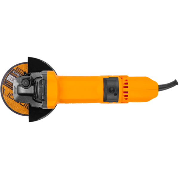 კუთხსახეხი Dingqi 101078, 1000W, 125mm, 11000Rpm, Black/Orange 