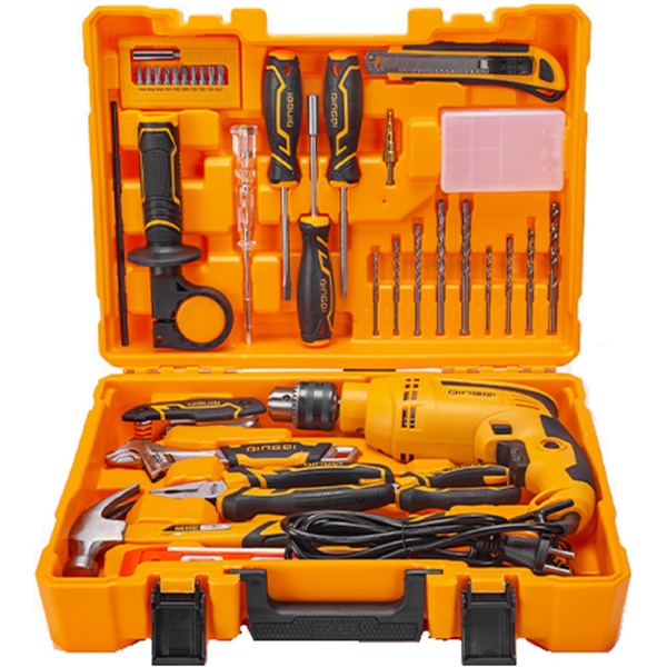 Dingqi AJ01044, Drill Tool Set, Black/Orange