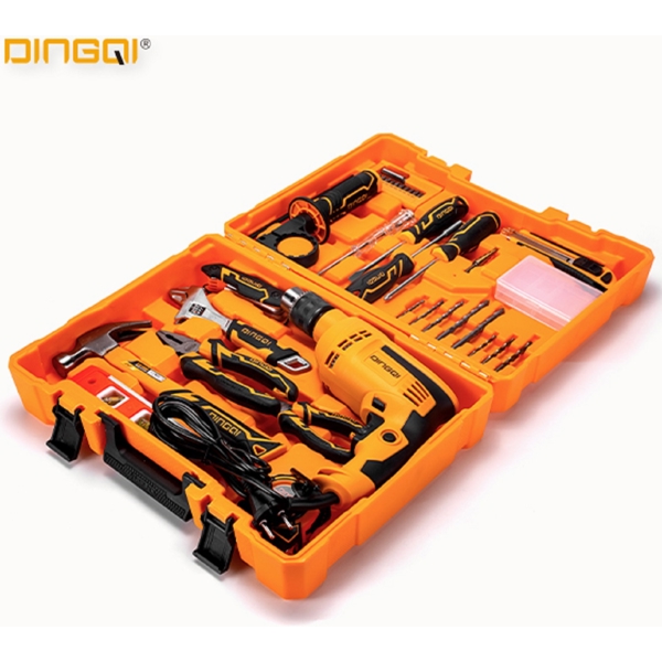 Dingqi AJ01044, Drill Tool Set, Black/Orange