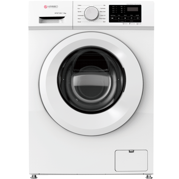 სარეცხი მანქანა Hagen HFW710W, 7Kg, A, 1000Rpm, 74Db, Washing Machine, White