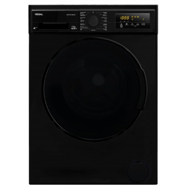 Regal WM 7007BLACK, 7Kg, A+++, 1200Rpm, Washing Machine, Black