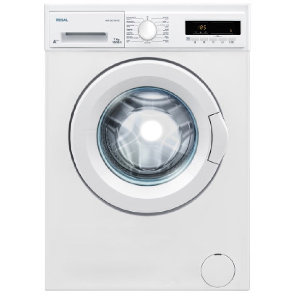 სარეცხი მანქანა Regal WM 7007White, 7Kg, A+++, 1200Rpm, Washing Machine, White