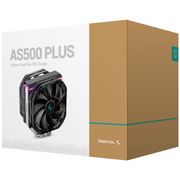 ქულერი Deepcool AS500 PLUS, LED, 140mm, 1200RPM, Cooler, Black