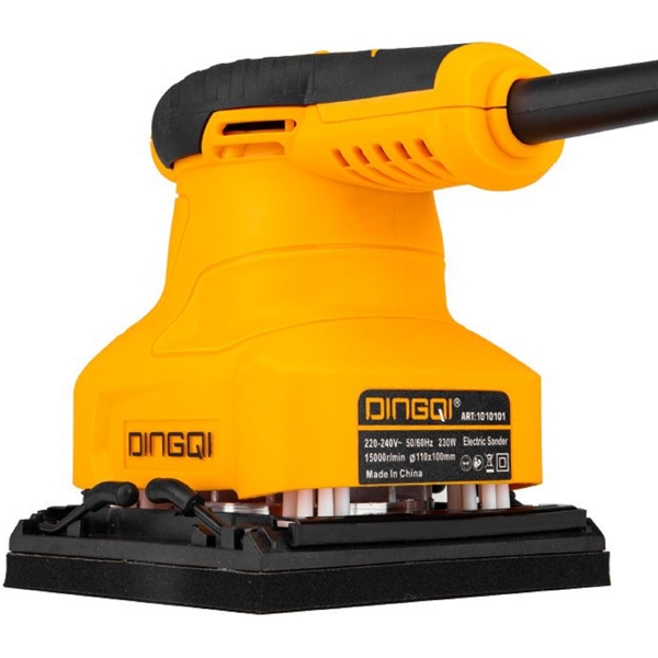 ექსცენტრიული სახეხი Dingqi 1010101, 230W, 110mm, 15000Rpm, Black/Orange