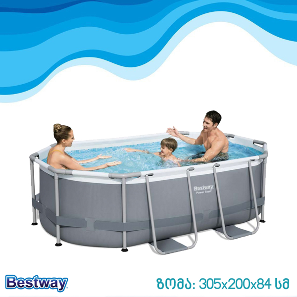 კარკასული აუზი Bestway 5614-A, 3668L, Swimming Pool