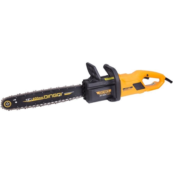 ელექტრო ხერხი Dingqi 109016, Corded Chainsaw, Black/Orange