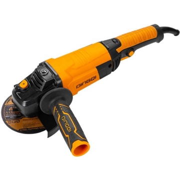 კუთხსახეხი Dingqi 101180, 1600W, 180mm, 8500Rpm, Black/Orange