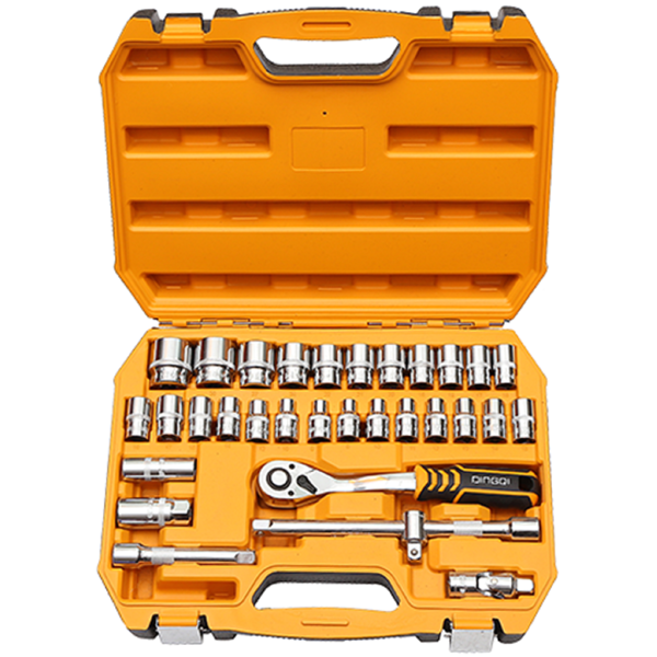 ხელსაწყოების ნაკრები Dingqi 14051, Tool Set, Black/Orange