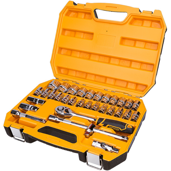 ხელსაწყოების ნაკრები Dingqi 14051, Tool Set, Black/Orange