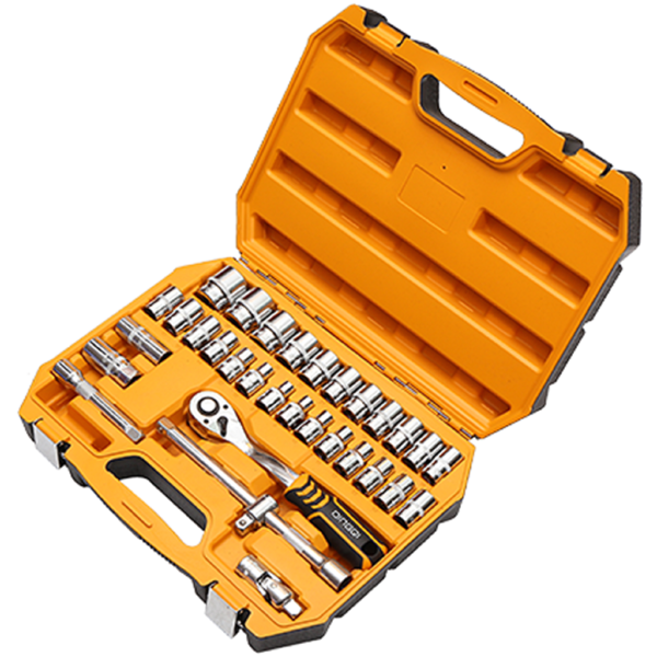 ხელსაწყოების ნაკრები Dingqi 14051, Tool Set, Black/Orange