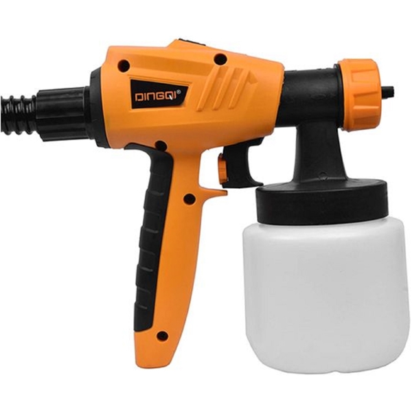 Dingqi 121102, Air Spray Gun, Black/Orange