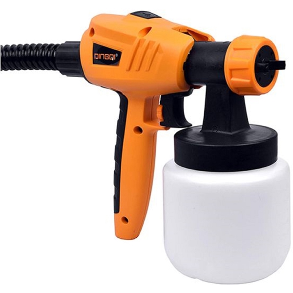 Dingqi 121102, Air Spray Gun, Black/Orange