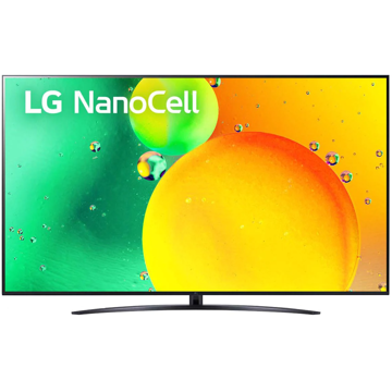 ტელევიზორი LG 86NANO766QA, 86", 4K UHD, Smart TV, HDMI, USB, LAN, BT, WIFI, Black