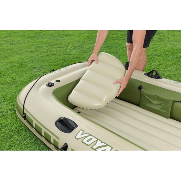 Bestway 65164, Hydro-Force Voyager X3 Raft, 3 Set, 360Kg, Inflatable Boat, Green