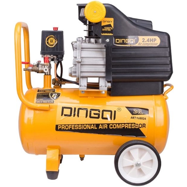 Dingqi 108024, 2000W, 24L, Air Compressor, Orange