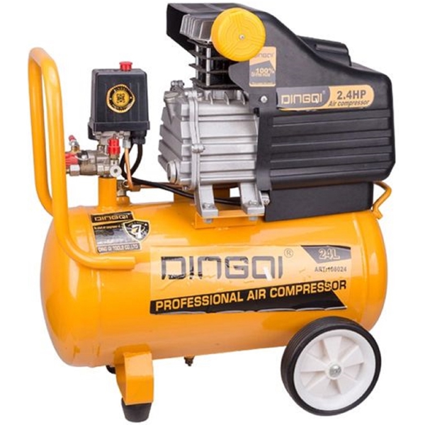 კომპრესორი Dingqi 108024, 2000W, 24L, Air Compressor, Orange