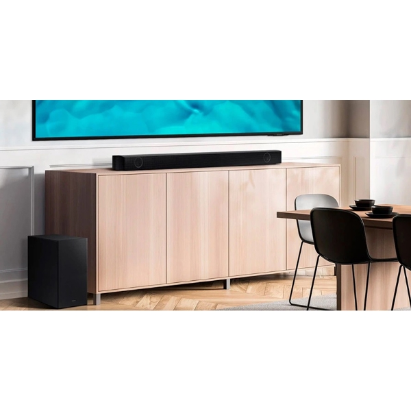 სახლის კინოთეატრი Samsung HW-B550RU, 410W, HDMI, USB, Bluetooth, Soundbar, Black