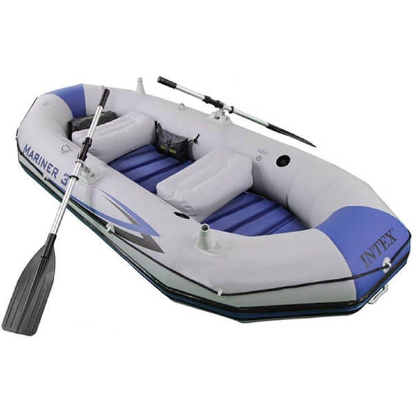 გასაბერი ნავი Intex 68373, Mariner 3, 3 Set, 300Kg, Inflatable Boat, Grey