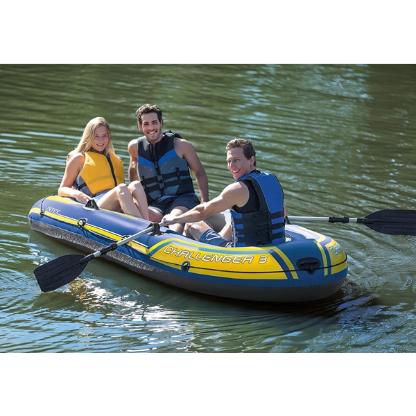 Intex 68370, Challenger 3, 300Kg, Inflatable Boat, Blue