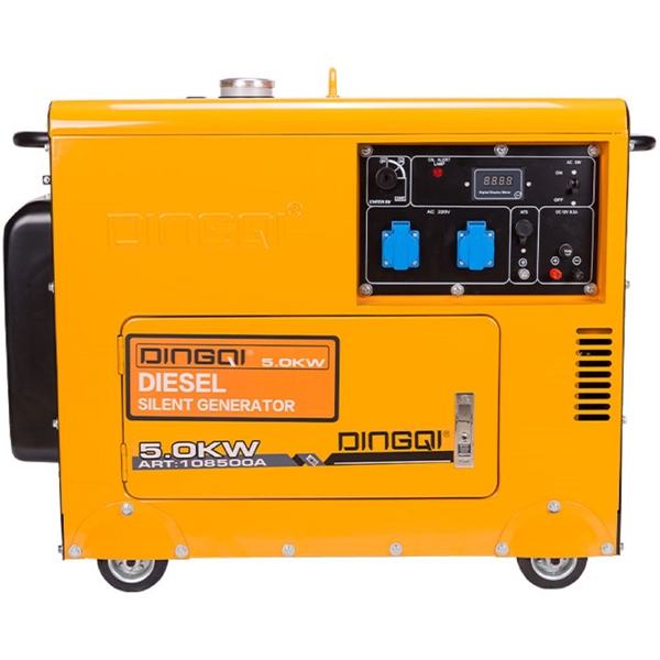 Dingqi 108500A, 5kW, Diesel Generator, Orange