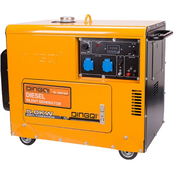 გენერატორი Dingqi 108500A, 5kW, Diesel Generator, Orange