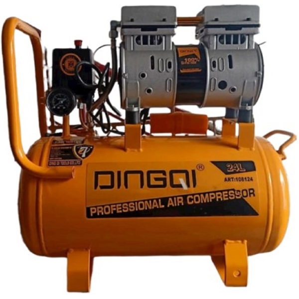 Dingqi 108124, 800W, 24L, Air Compressor, Orange