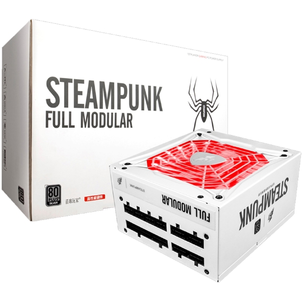 კვების ბლოკი 1STPlayer PS-750AX STEAMPUNK, 750W, 80 Plus, Power Supply, White