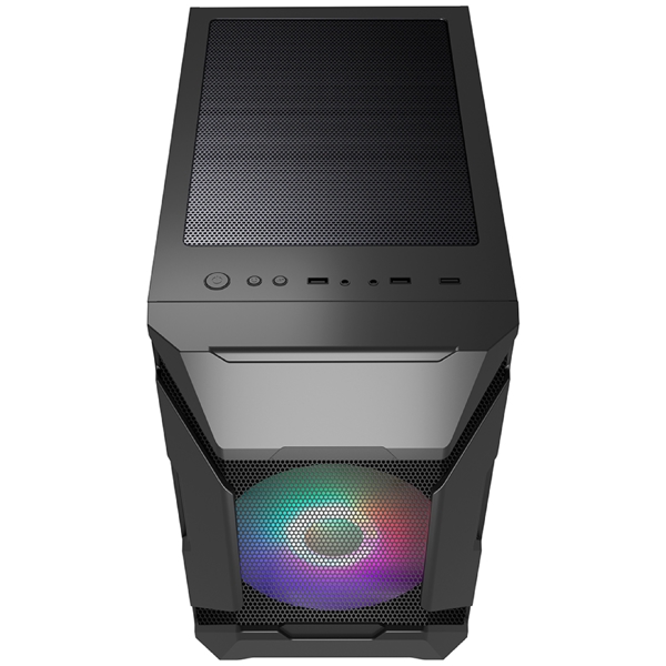 ქეისი 1STPlayer D3-A D3-A-BK-2G6P, Computer Case, MicroATX, USB 3.0, 2xUSB 2.0, Black