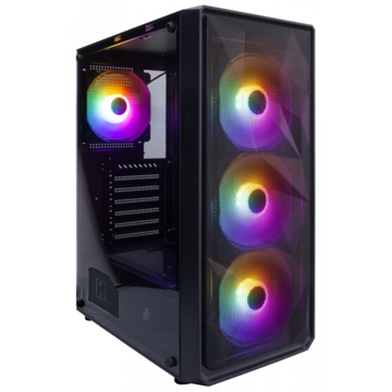 1STPLAYER  FD3-BK-4F1, Computer Case, MidT, ATX, micro-ATX, USB 2.0, USB 3.0, Black