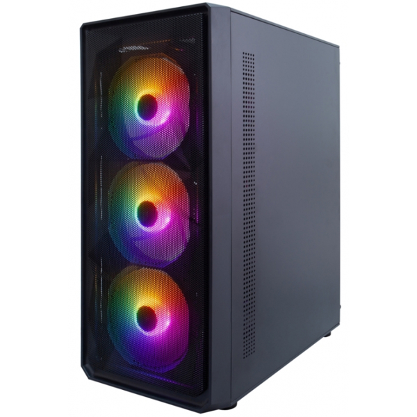 1STPLAYER  FD3-BK-4F1, Computer Case, MidT, ATX, micro-ATX, USB 2.0, USB 3.0, Black